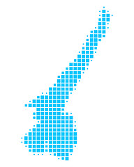 Image showing Map of Lake Garda