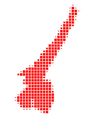 Image showing Map of Lake Garda