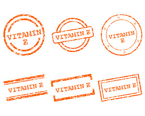 Image showing Vitamin E stamps