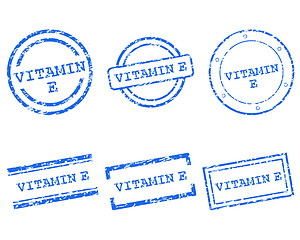 Image showing Vitamin E stamps