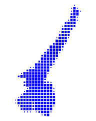 Image showing Map of Lake Garda