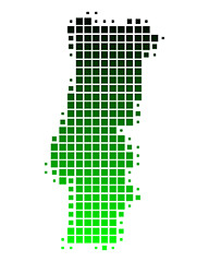 Image showing Map of Portugal