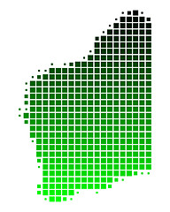 Image showing Map of Western Australia