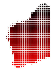 Image showing Map of Western Australia