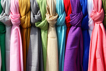 Image showing Colorful textiles