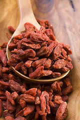 Image showing Red dried goji berries