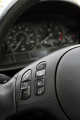 Image showing steering wheel with light and sound control buttons