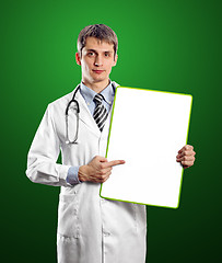 Image showing Doctor Man With Write Board