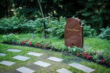 Image showing Forest cemetery