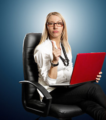 Image showing Business Woman In Chair