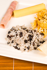 Image showing Gallo pinto serving