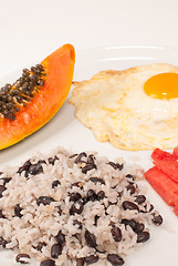 Image showing Hearty Central American breakfast