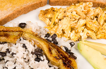 Image showing Central American breakfast closeup