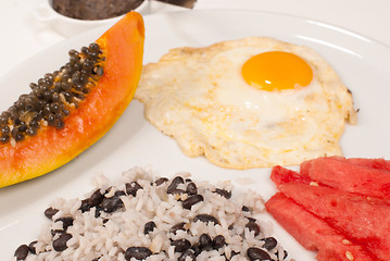 Image showing Central American breakfast