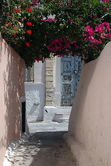 Image showing alley in greek island