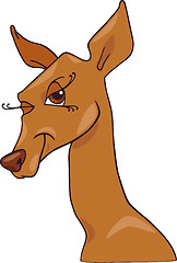 Image showing cute doe or roe cartoon character