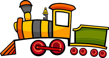 Image showing cartoon train or locomotive