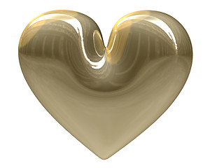 Image showing golden heart (3D)