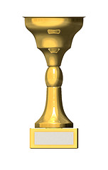 Image showing Golden trophy cup 