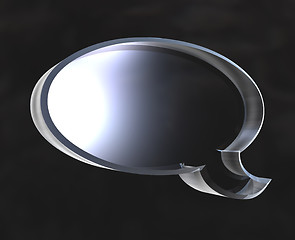 Image showing toon icon symbol in glass (3D) 