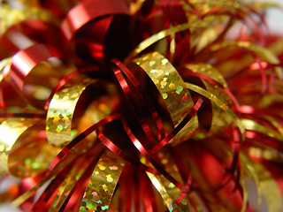 Image showing Xmas Red and Gold Abstract