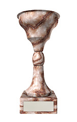 Image showing Marble trophy cup 