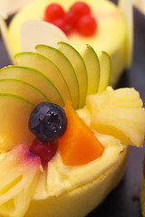 Image showing fresh berry fruit cake