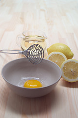 Image showing making fresh mayonnaise sauce