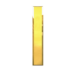 Image showing gold 3d letter I 