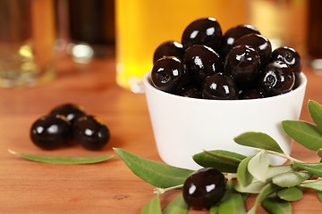 Image showing Black Olives