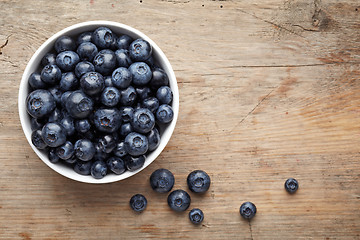 Image showing bowl of blueberries