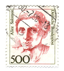 Image showing FEDERAL REPUBLIC OF GERMANY - CIRCA 1989: A stamp printed in Ger