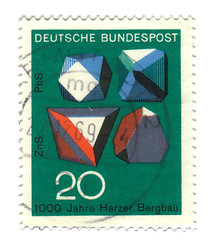 Image showing GERMANY - CIRCA 1969: stamp printed by Germany, shows Rocks and 