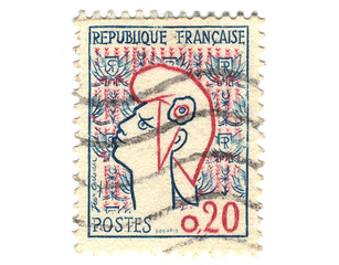 Image showing Old french stamp 