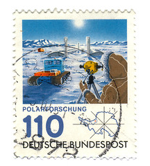 Image showing CIRCA 1981:A stamp printed in Germany shows polar research georg