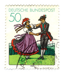 Image showing GERMANY- CIRCA 1981: stamp printed by Germany, shows South Germa