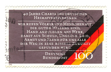 Image showing CIRCA 1990: a stamp printed in the Germany shows 40th Anniversar