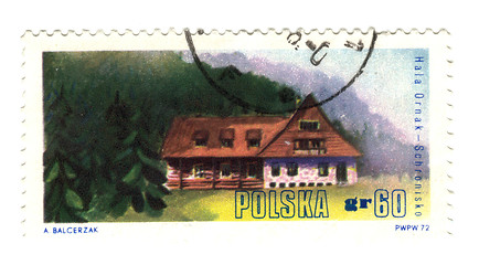 Image showing POLAND - CIRCA 1972: A stamp printed by Poland, shows Hala Ornak