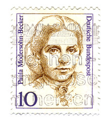 Image showing GERMANY - CIRCA 1988: stamp printed by Germany, shows portrait o