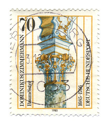 Image showing GERMANY- CIRCA 1985: stamp printed by Germany, shows Dominic Zim