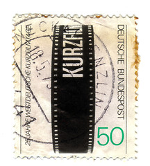 Image showing GERMANY - CIRCA 1979 : A stamp printed in Germany shows film cin