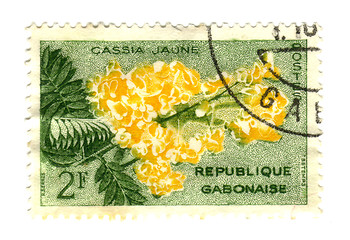 Image showing Gobon stamp with flower