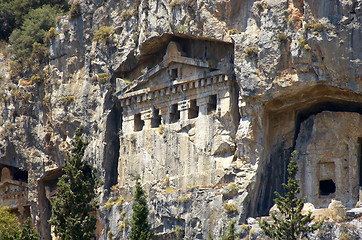 Image showing Lykian Rock Tombs