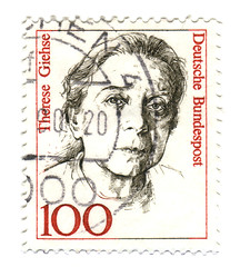 Image showing FEDERAL REPUBLIC OF GERMANY - CIRCA 1988: A stamp printed in Ger