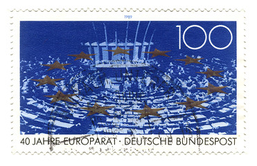 Image showing GERMANY - CIRCA 1989: stamp printed in Germany, shows Council of