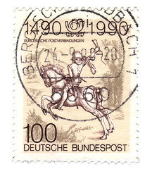 Image showing GERMANY - CIRCA 1990: A stamp printed in Germany-West Berlin, is