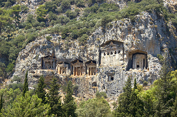 Image showing Lykian Rock Tombs