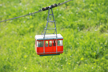 Image showing Cable car in Films Switzerland during the summer