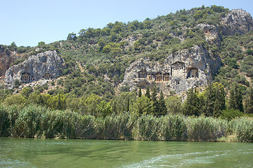 Image showing Lykian Rock Tombs