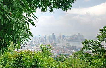 Image showing Panama cityl view from Ancon hill 